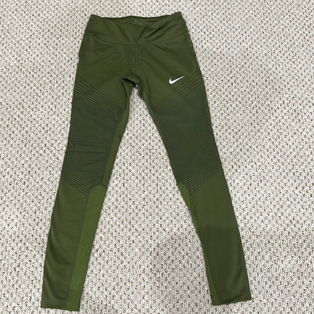 Nike DRI-FIT green leggings, women’s size XS